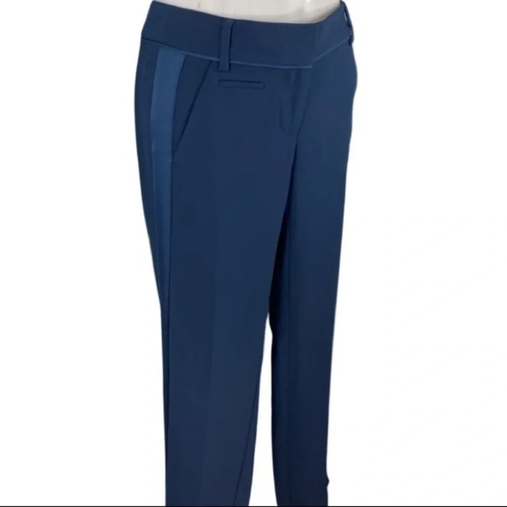 NWT Loft Marisa Straight Navy Blue Pants PP59 - Picture 3 of 7